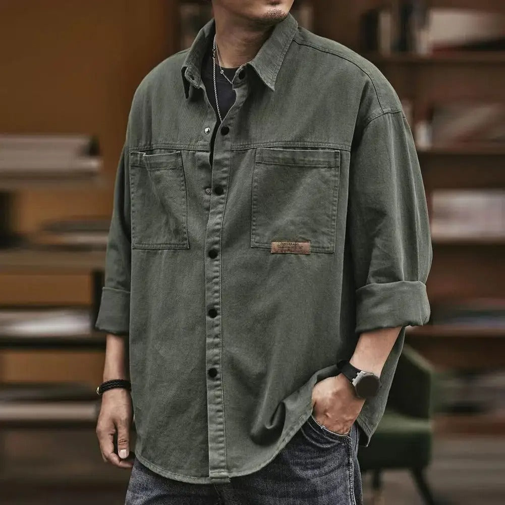 Malcolm | Vintage-Inspired Button-Up Shirt