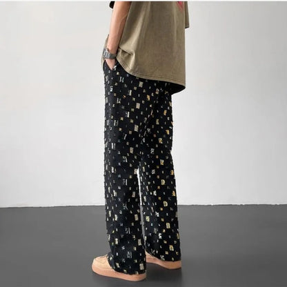 Julian | Tavira Patterned Straight Fit Pants