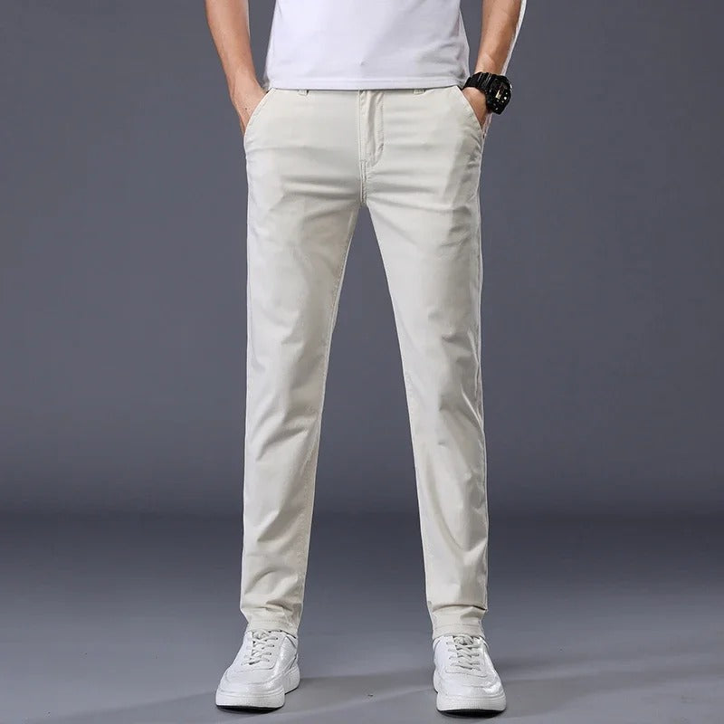 Lucian | Tailored Cotton Dress Trousers