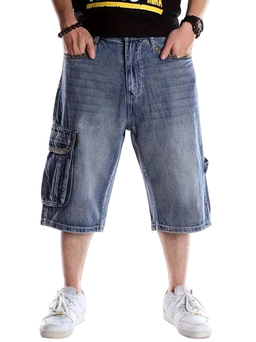 Luca | Stylish Knee-Length Cargo Shorts with Camouflage Trim
