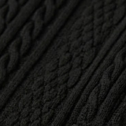 Luca | Luxe Cable Knit Polo Shirt