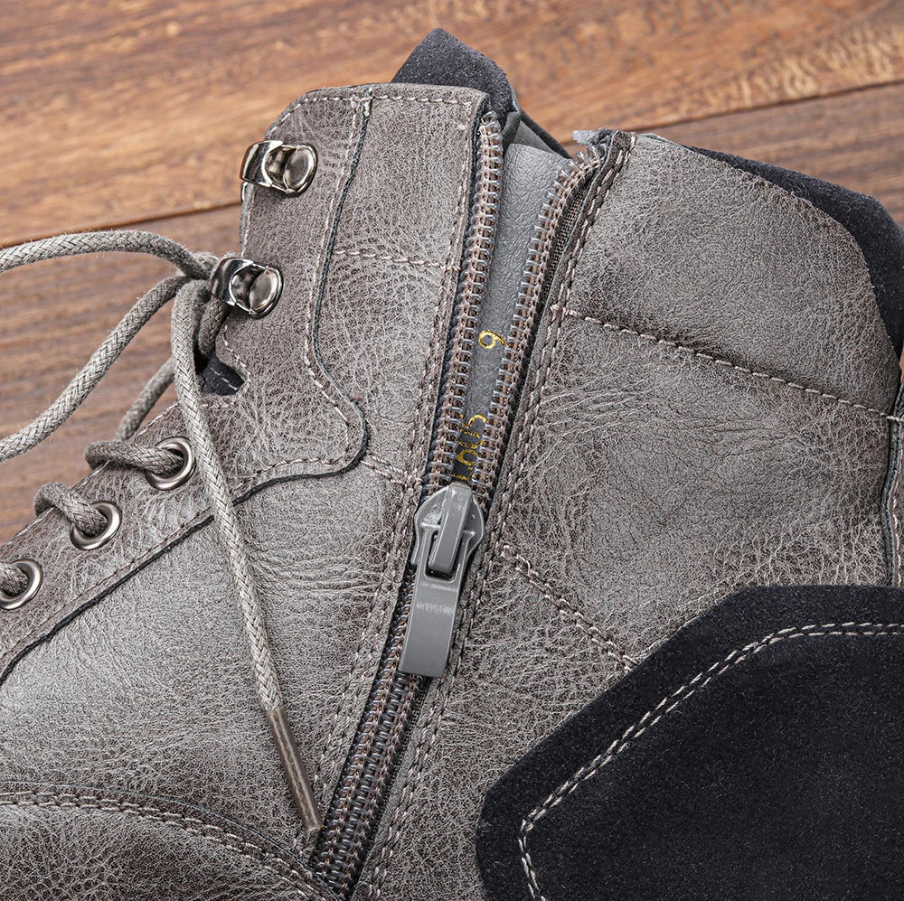 Jasper | Luxe Cap-Toe Lace-Up Ankle Boots