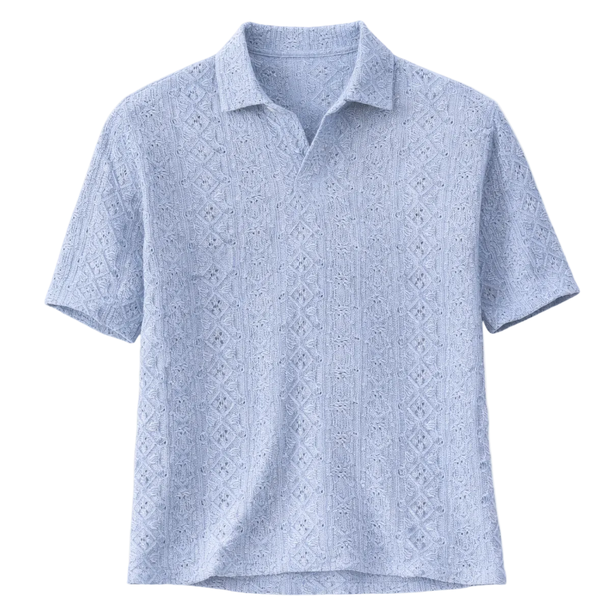 Luca | Premium Crochet Knit Polo Shirt