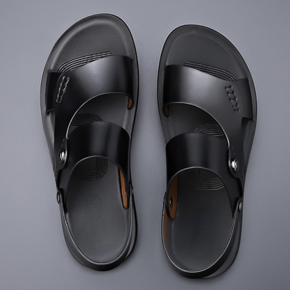 Luca | Luxe Double-Strap Sandals with Back Strap