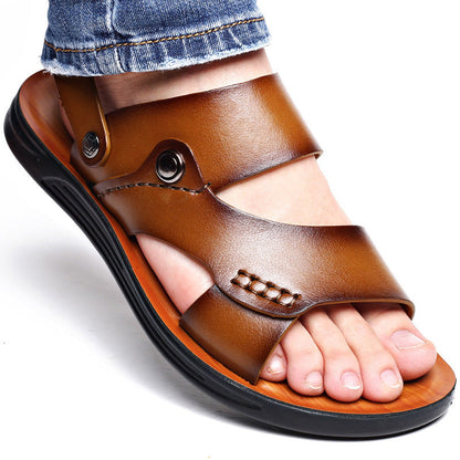 Luca | Luxe Double-Strap Sandals with Back Strap