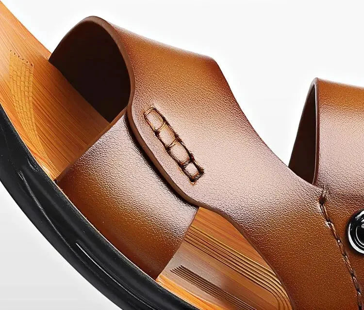Luca | Luxe Double-Strap Sandals with Back Strap