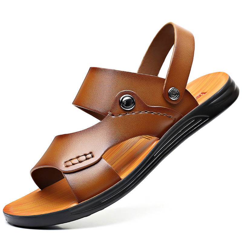 Luca | Luxe Double-Strap Sandals with Back Strap