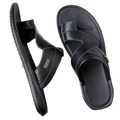Luca | Luxe Dual Strap Slide Sandals
