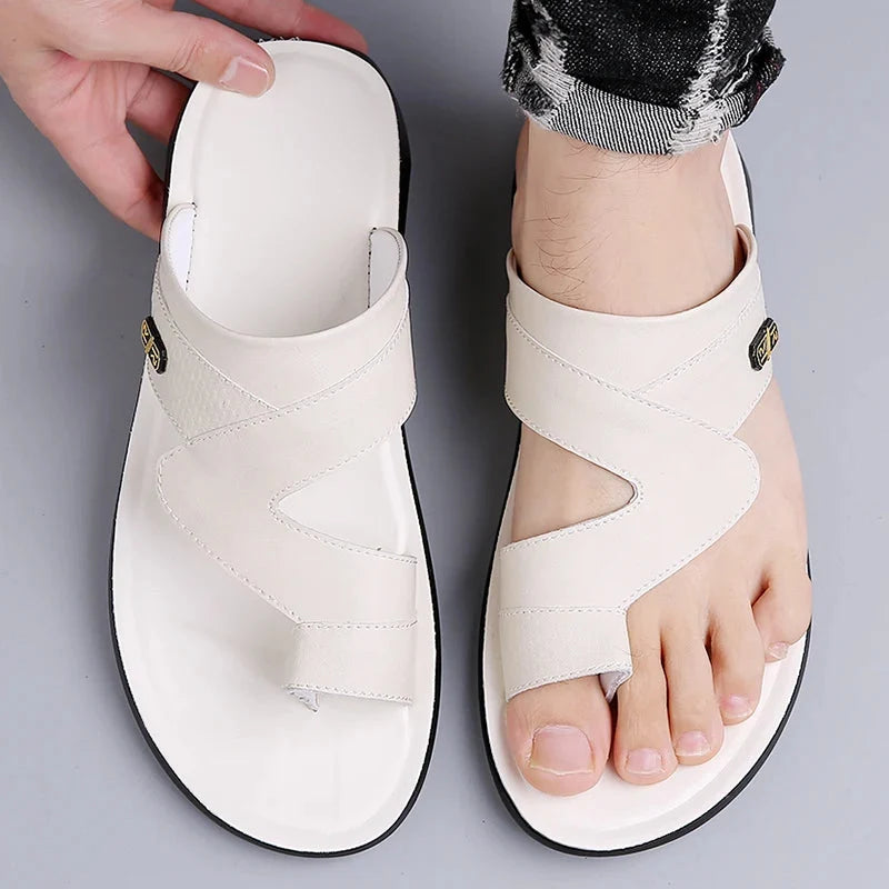 Luca | Luxe Dual Strap Slide Sandals