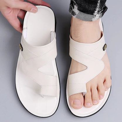 Luca | Luxe Dual Strap Slide Sandals