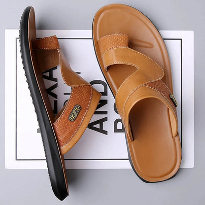 Luca | Luxe Dual Strap Slide Sandals