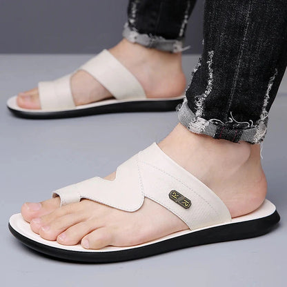 Luca | Luxe Dual Strap Slide Sandals