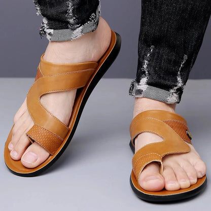 Luca | Luxe Dual Strap Slide Sandals