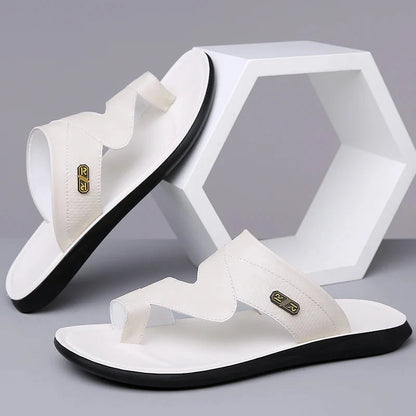 Luca | Luxe Dual Strap Slide Sandals