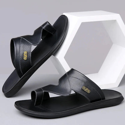 Luca | Luxe Dual Strap Slide Sandals