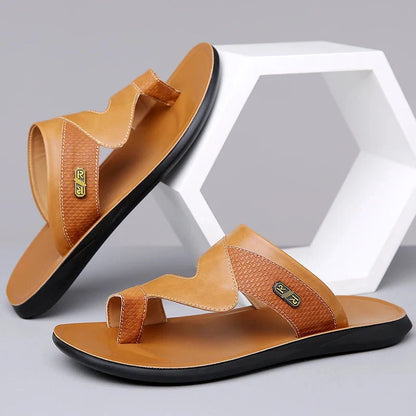 Luca | Luxe Dual Strap Slide Sandals