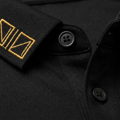 Leo | Geometric Trim Polo Shirt