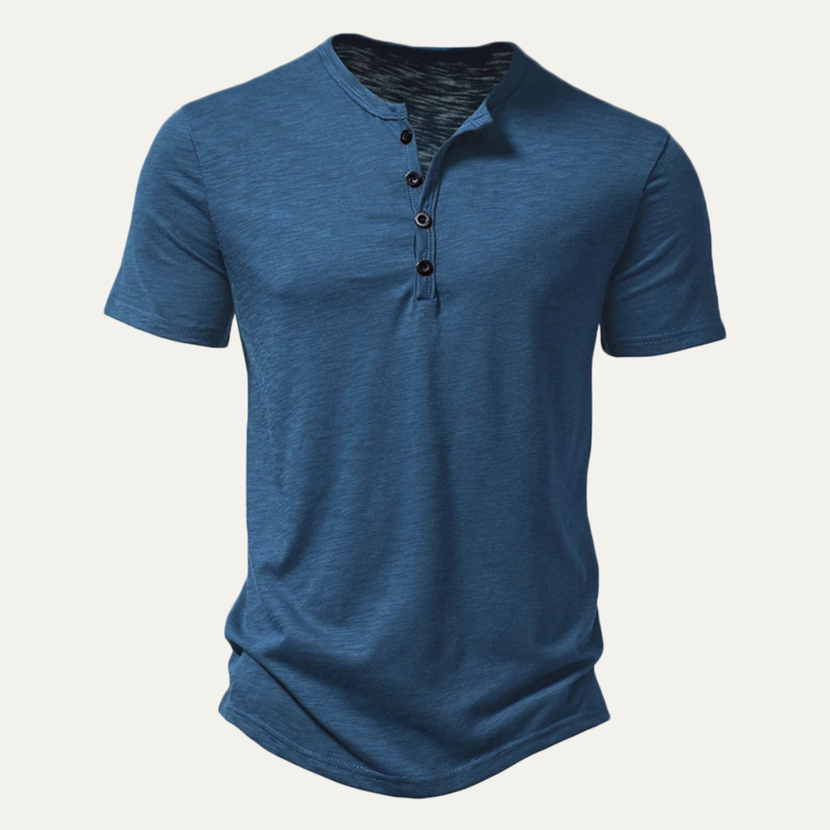 Luca | Luxe Short Sleeve Henley T-Shirt