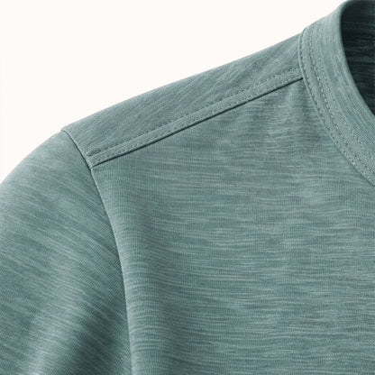 Luca | Luxe Short Sleeve Henley T-Shirt