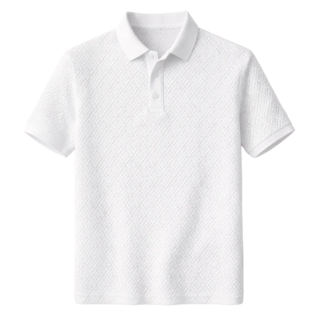 Luca | Elegant Jacquard Polo Shirt