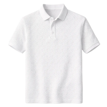 Luca | Elegant Jacquard Polo Shirt