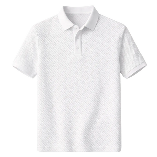 Luca | Elegant Jacquard Polo Shirt