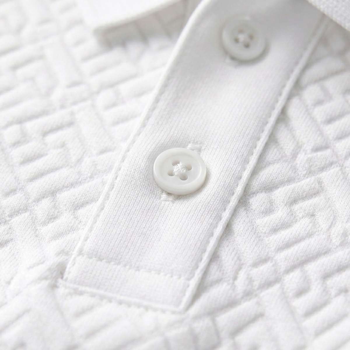 Luca | Elegant Jacquard Polo Shirt
