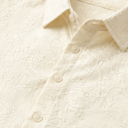 Luca | Jacquard Textured Short Sleeve Shirt