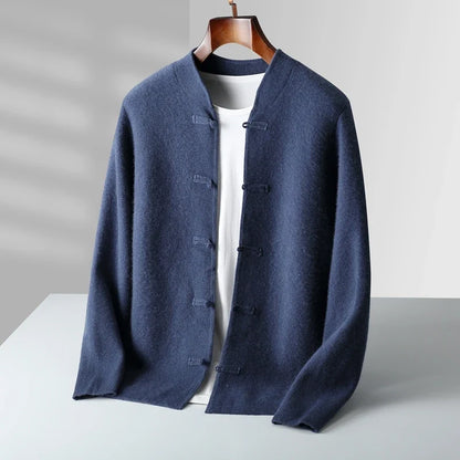 Luca | Knit Cardigan with Stand Collar