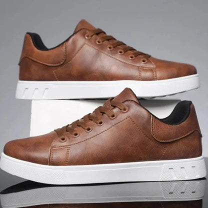 Luca | Luxe Lace-Up Low-Top Sneakers
