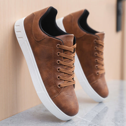 Luca | Luxe Lace-Up Low-Top Sneakers
