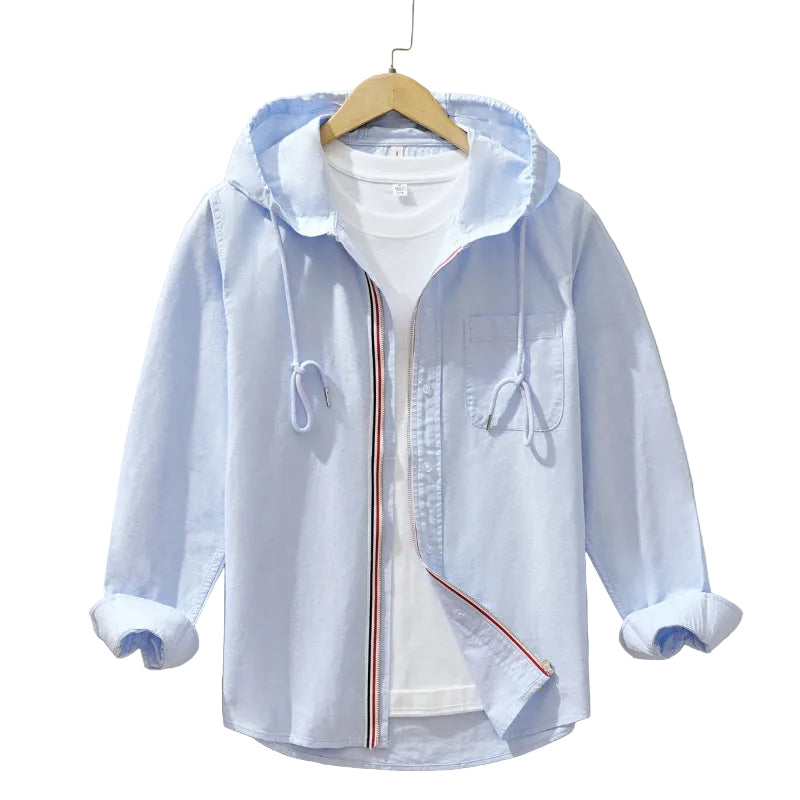 Luca | Tailored Hooded Button-Up Shirt