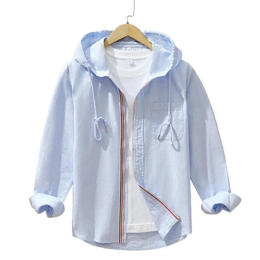 Luca | Tailored Hooded Button-Up Shirt