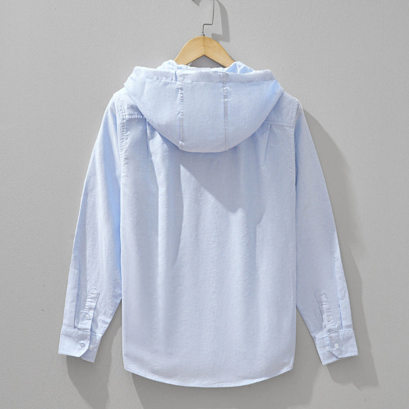 Luca | Tailored Hooded Button-Up Shirt