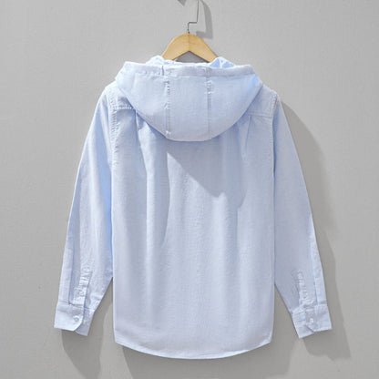 Luca | Tailored Hooded Button-Up Shirt