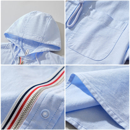 Luca | Tailored Hooded Button-Up Shirt