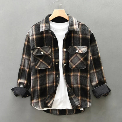 Luca | Tailored Plaid Overshirt with Chest Pockets