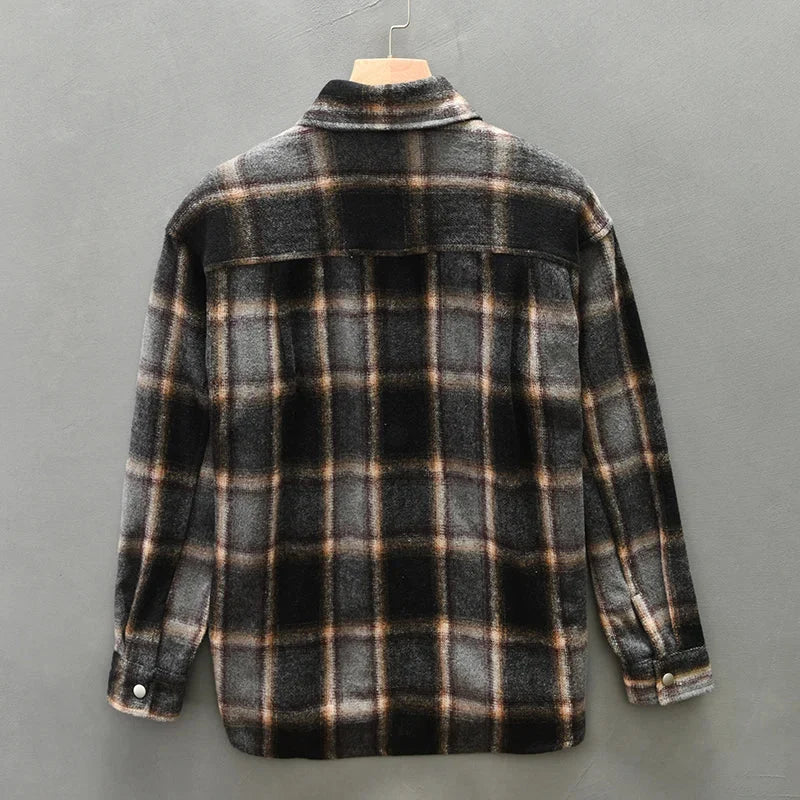 Luca | Tailored Plaid Overshirt with Chest Pockets