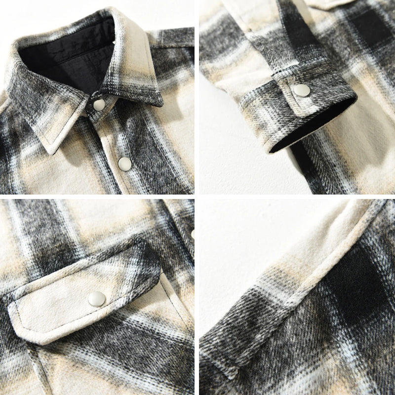 Luca | Tailored Plaid Overshirt with Chest Pockets