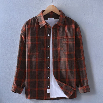 Luca | Tailored Long Sleeve Plaid Shirt