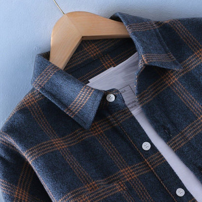 Luca | Tailored Long Sleeve Plaid Shirt