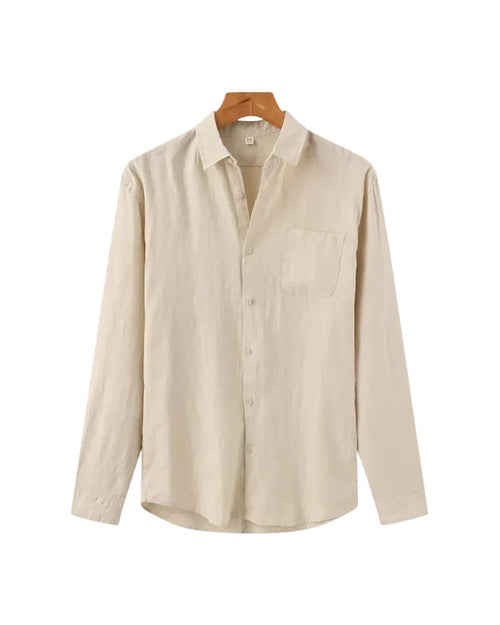 Luca | Tailored Long Sleeve Button-Up Shirt with Pocket