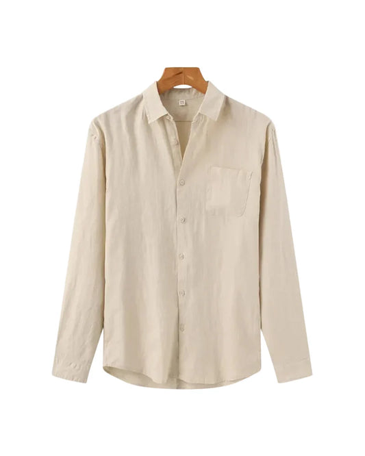 Luca | Tailored Long Sleeve Button-Up Shirt with Pocket