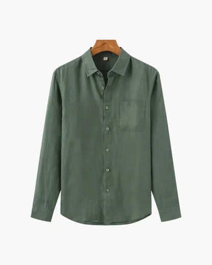Luca | Tailored Long Sleeve Button-Up Shirt with Pocket