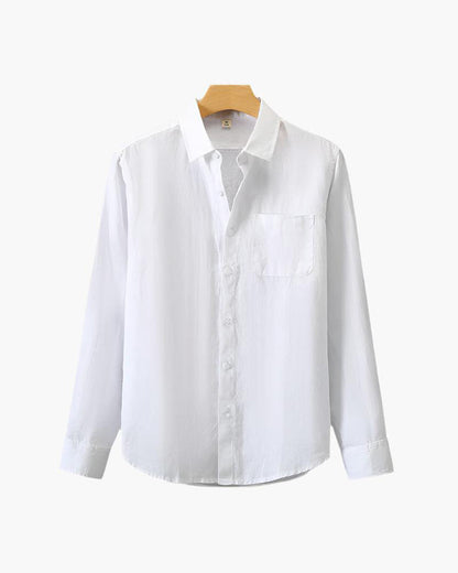 Luca | Tailored Long Sleeve Button-Up Shirt with Pocket