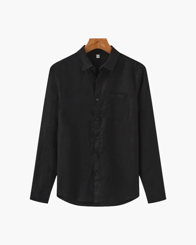 Luca | Tailored Long Sleeve Button-Up Shirt with Pocket