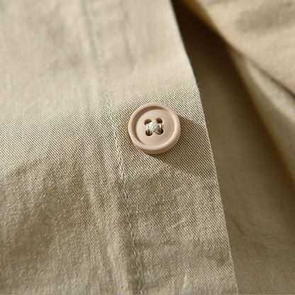 Luca | Tailored Long Sleeve Button-Up Shirt with Dual Chest Pockets