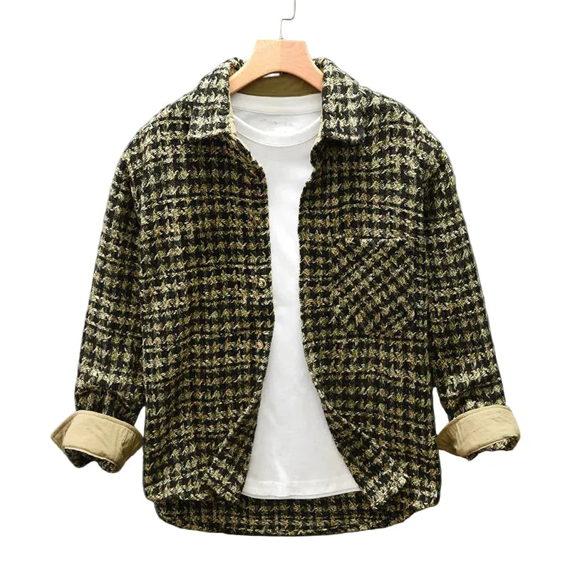 Luca | Woven Check Long Sleeve Button-Up Shirt