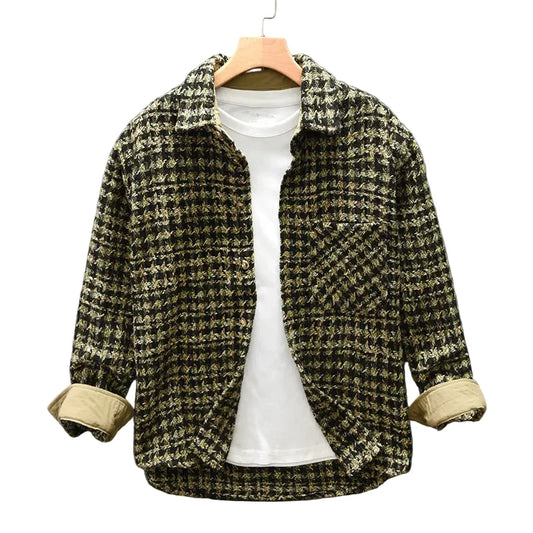 Luca | Woven Check Long Sleeve Button-Up Shirt