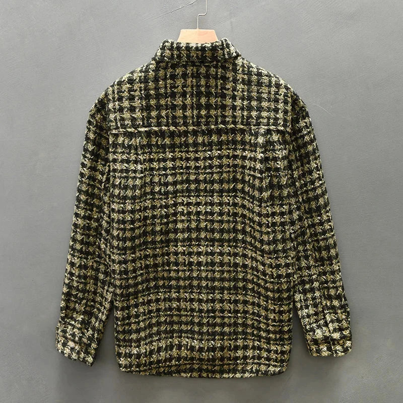 Luca | Woven Check Long Sleeve Button-Up Shirt